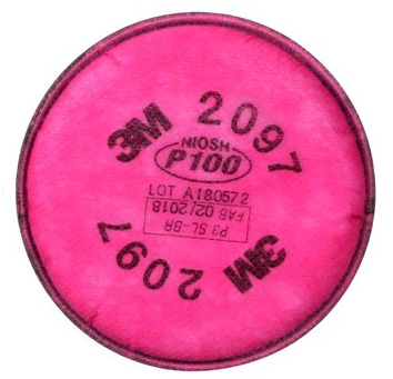 3M? 2097P100高效濾棉，濾除有機蒸氣異味